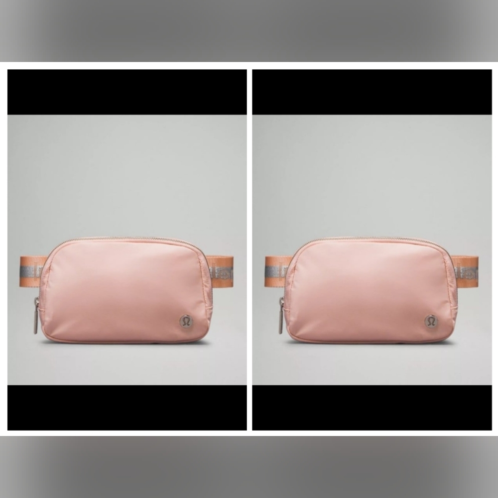 ‼️SAVE $30+‼️2 NWT Lululemon Everywhere Belt Bag 1L  Pink Mist/Silver/White Opal